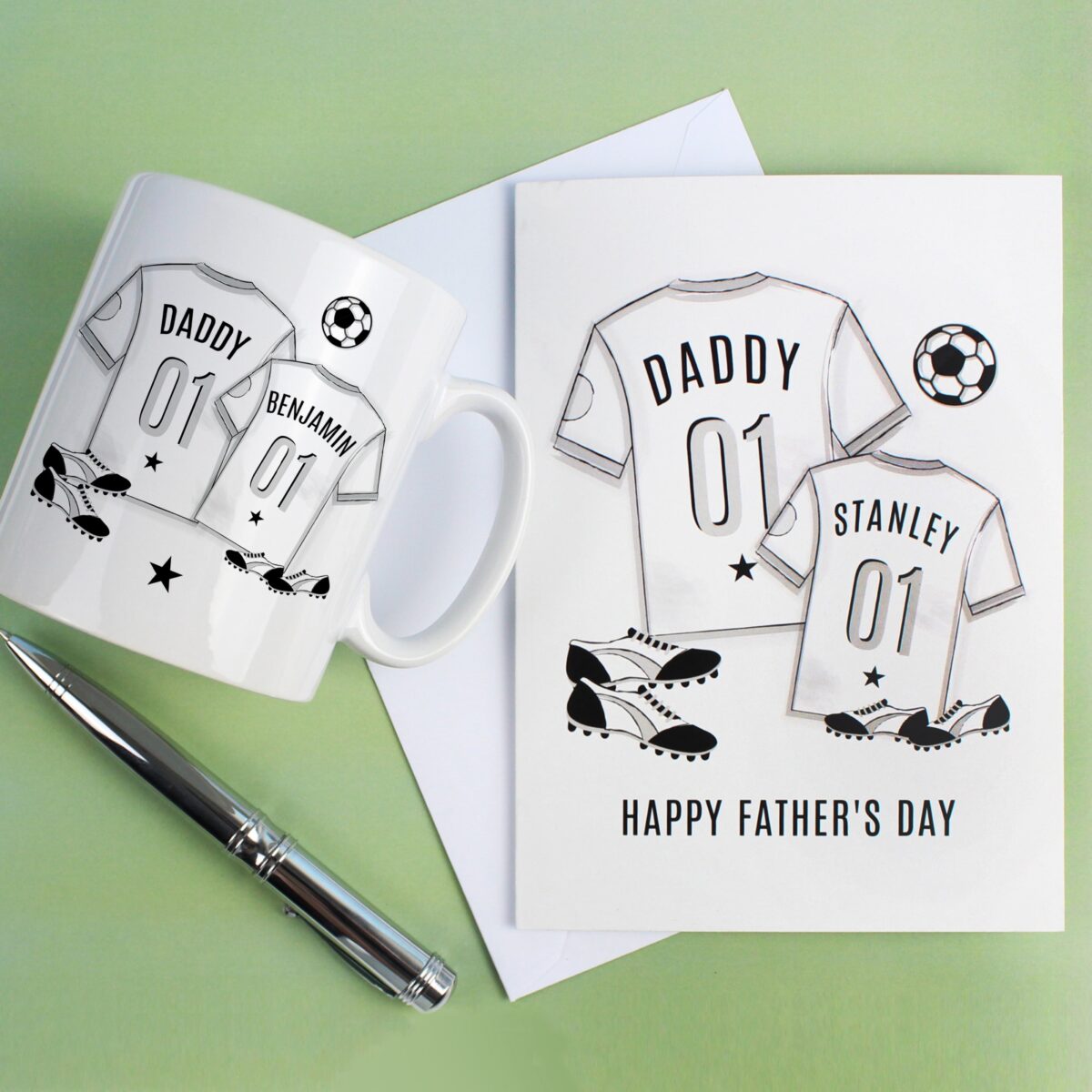 Personalised Football Mini Me Card: 5 - Greeting Cards By Gift Moments