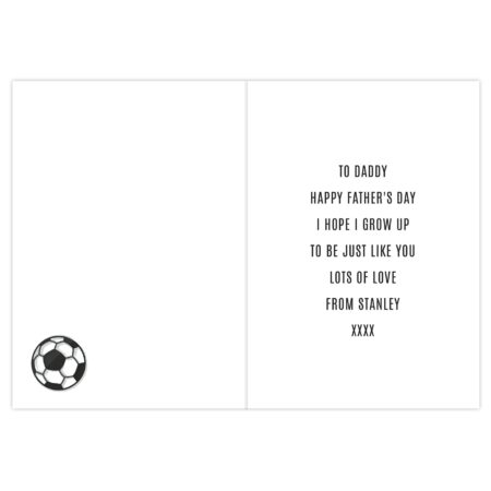 Personalised Football Mini Me Card: 4 - Greeting Cards By Gift Moments