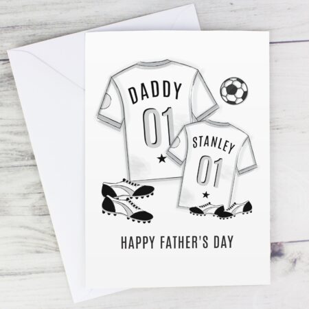 Personalised Football Mini Me Card: 1 - Greeting Cards By Gift Moments