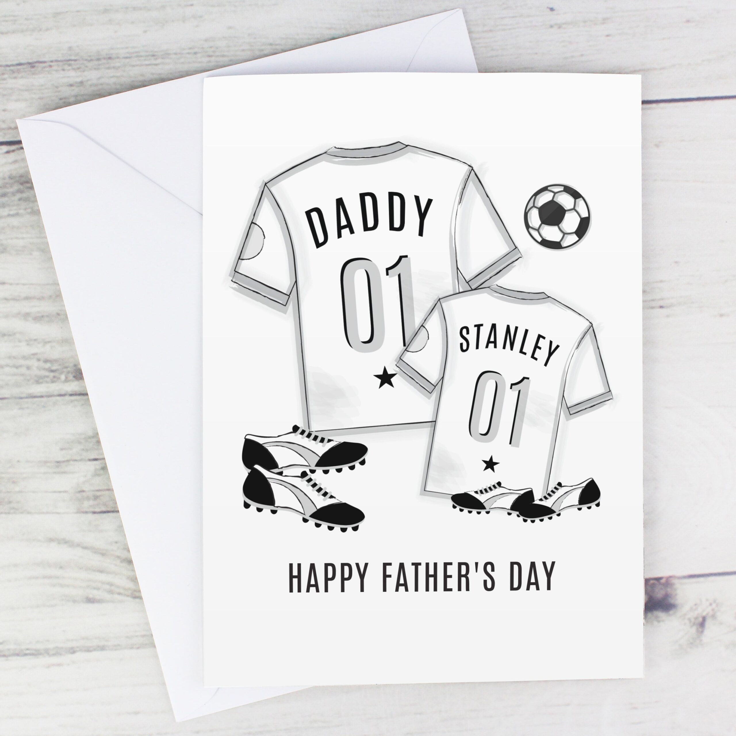 Personalised Football Mini Me Card: 1 - Greeting Cards By Gift Moments