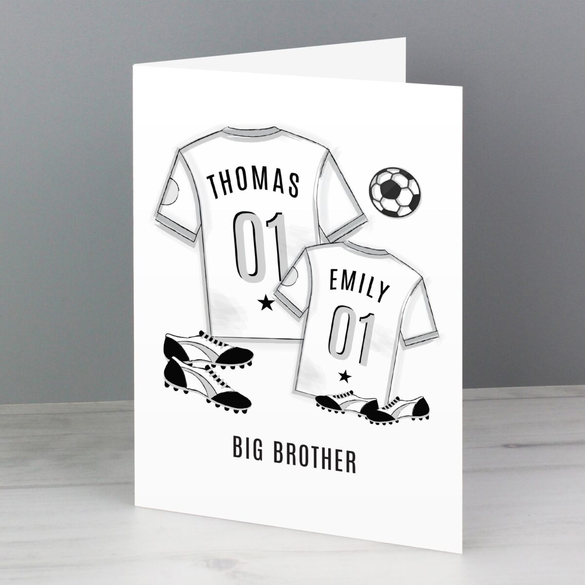 Personalised Football Mini Me Card: 2 - Greeting Cards By Gift Moments