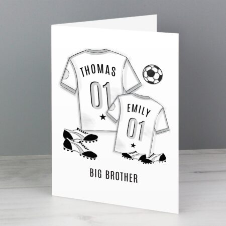 Personalised Football Mini Me Card: 2 - Greeting Cards By Gift Moments