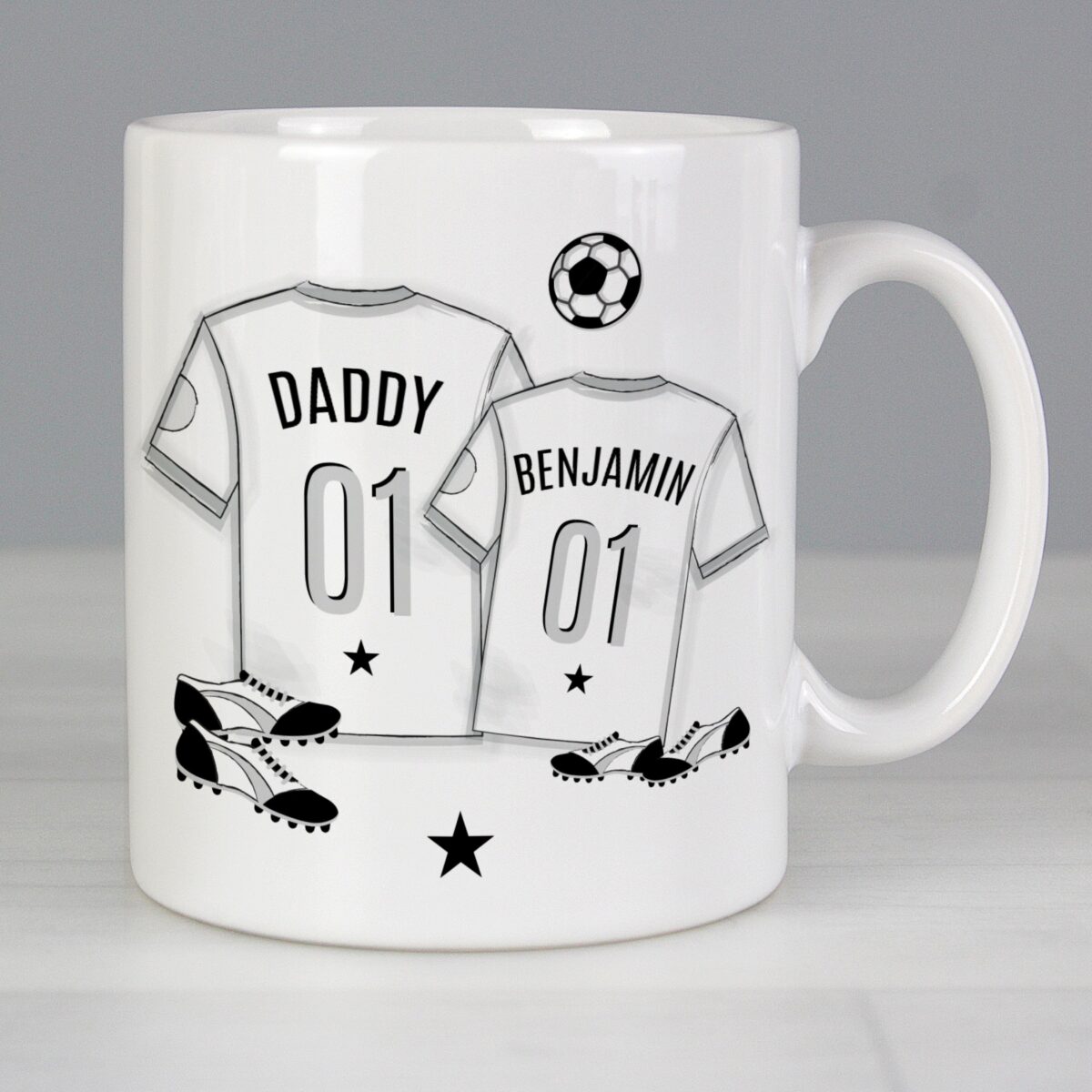 Personalised football mini mug