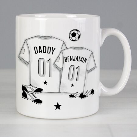 Personalised football mini mug