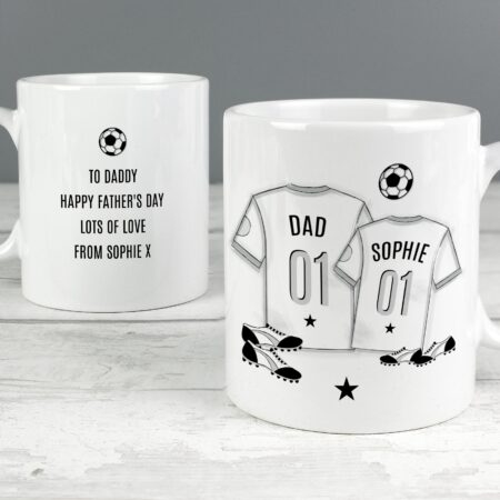 Personalised football mini mug