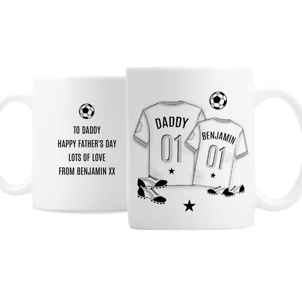 Personalised football mini mug
