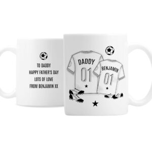 Personalised Football Mini Me Mug: 2 - Mugs By Gift Moments
