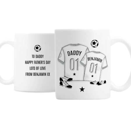 Personalised football mini mug