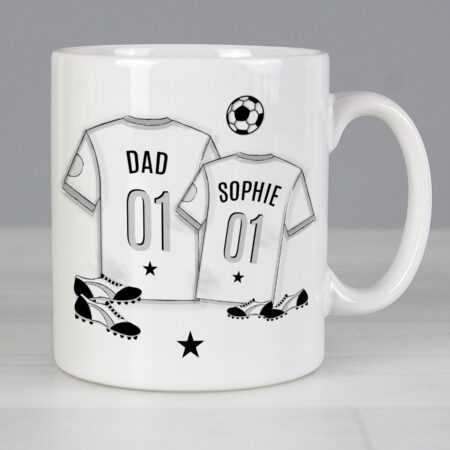 Personalised football mini mug