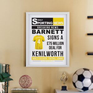 Personalised Football News Framed Prints: 10 - Framed Prints By Gift Moments
