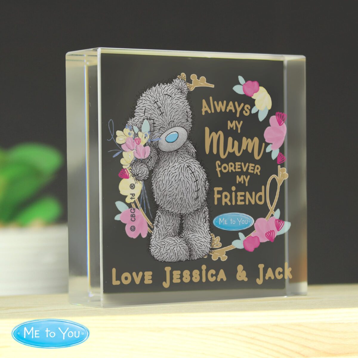 Personalised Me To You Forever My Friend Crystal Token: 3 - Crystal Tokens