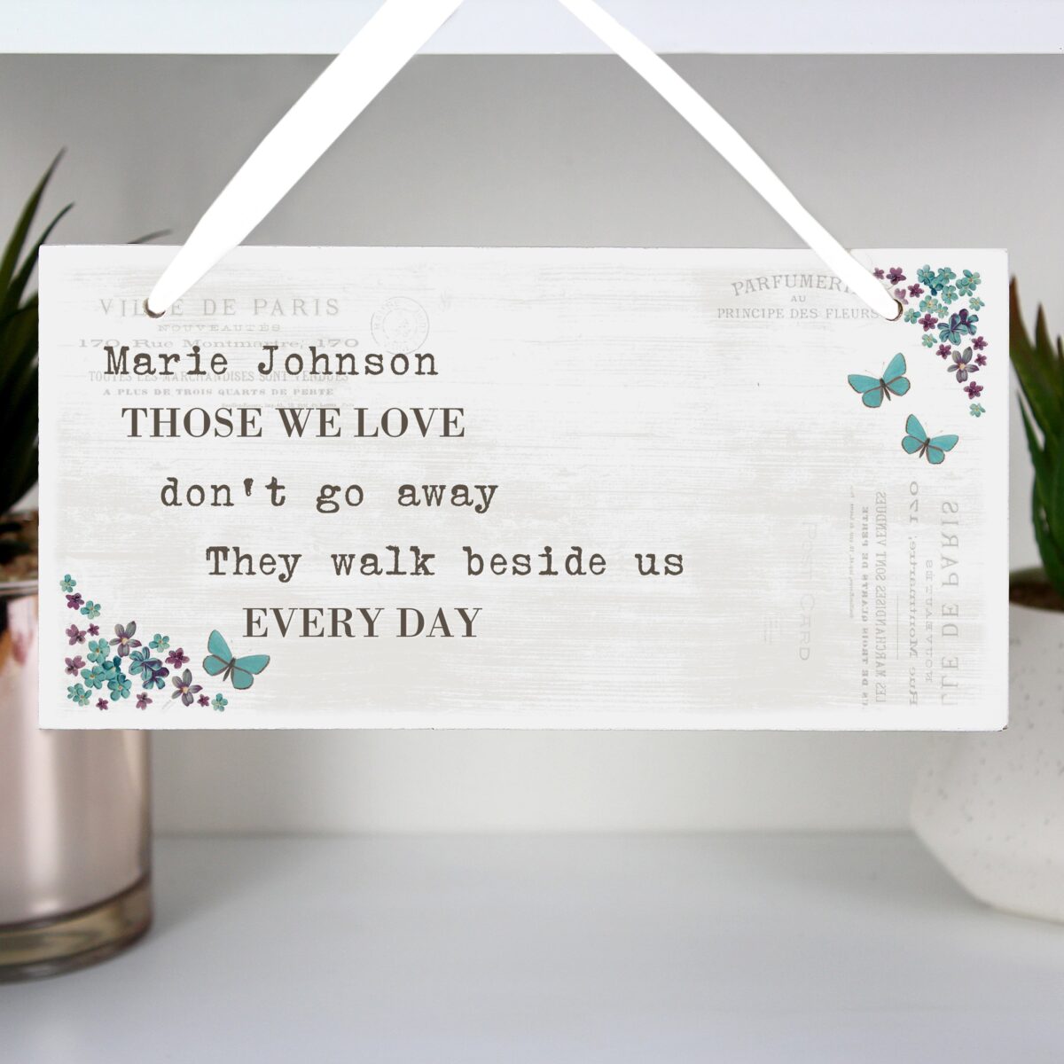 Personalised forget wooden sign