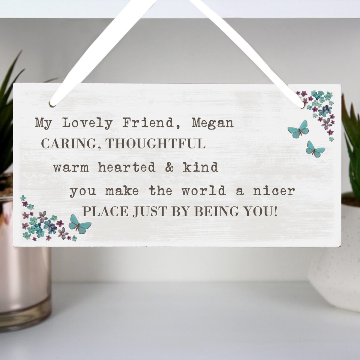Personalised forget wooden sign