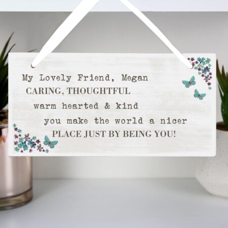 Personalised forget wooden sign