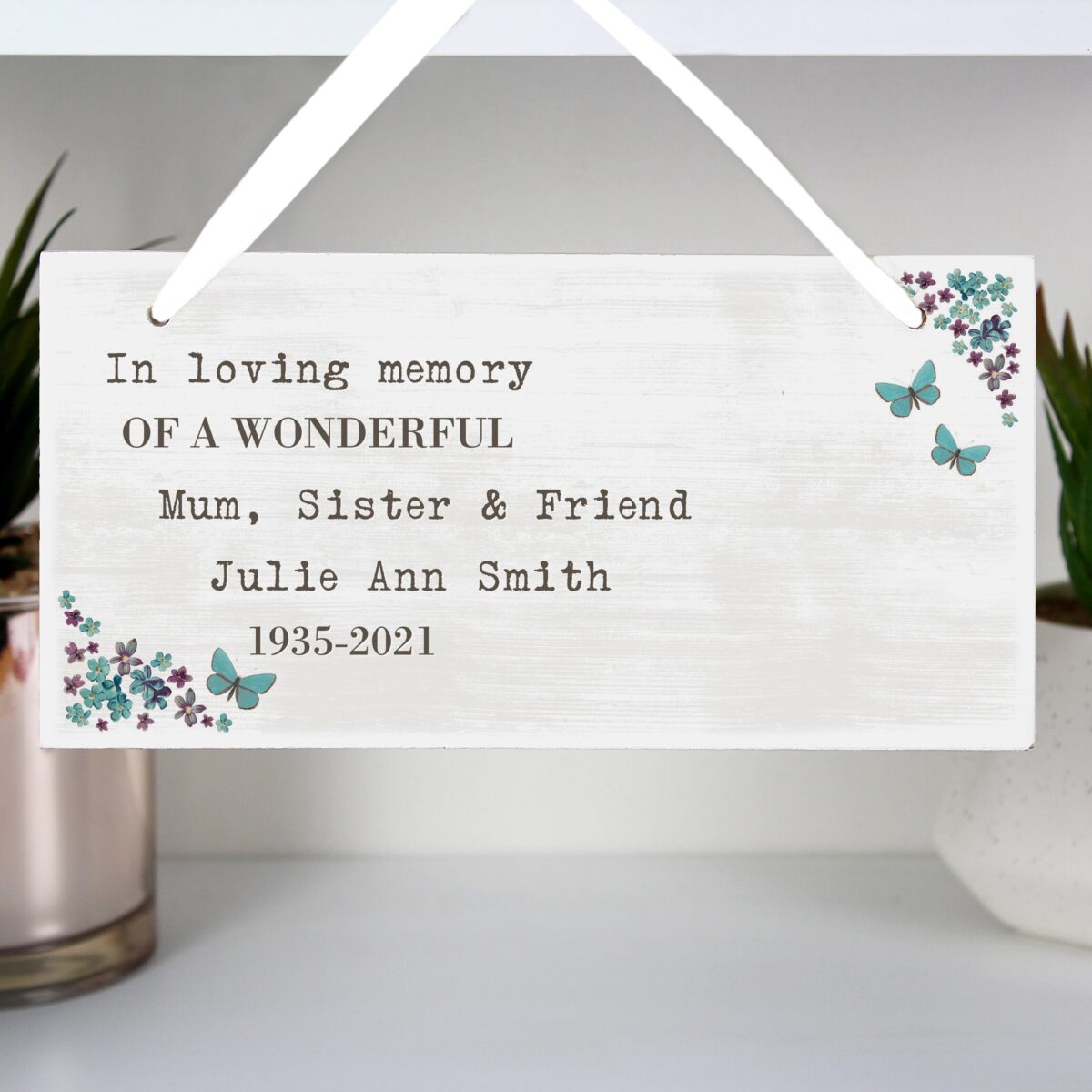 Personalised forget wooden sign