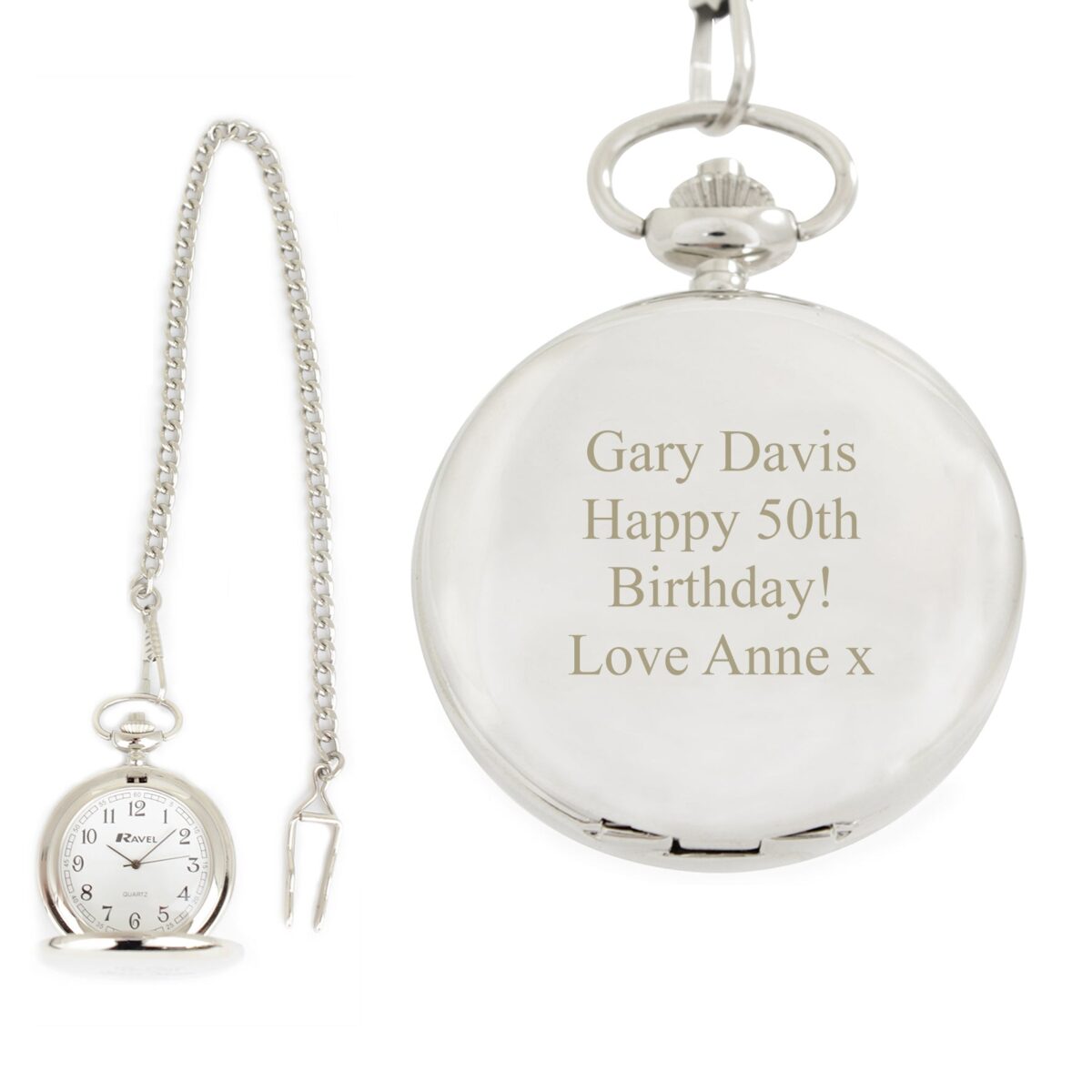 Personalised Formal Pocket Fob Watch: 6 - Watches By Gift Moments