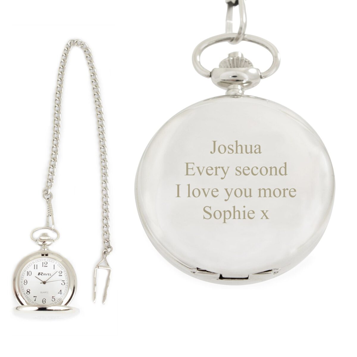 Personalised Formal Pocket Fob Watch: 7 - Watches By Gift Moments
