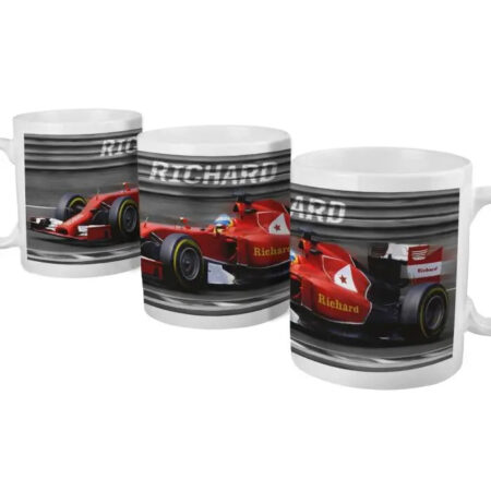 Personalised formula 1 mug