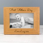 Personalised Free Text 6x4 Wooden Photo Frame: 1 - Photo Frames By Gift Moments