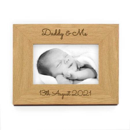 Personalised Free Text 6x4 Wooden Photo Frame: 2 - Photo Frames By Gift Moments