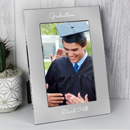 Personalised Free Text 7 x 5 Silver Photo Frame: 7 - Photo Frames By Gift Moments