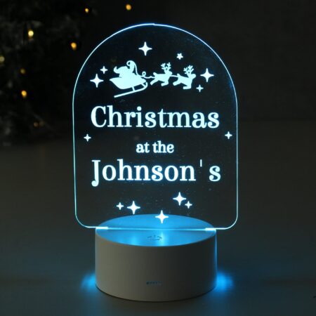 Personalised free text christmas led light