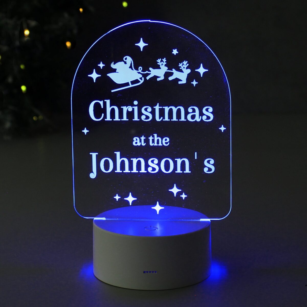 Personalised free text christmas led light