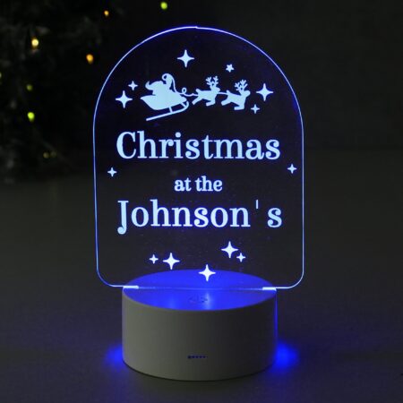 Personalised free text christmas led light