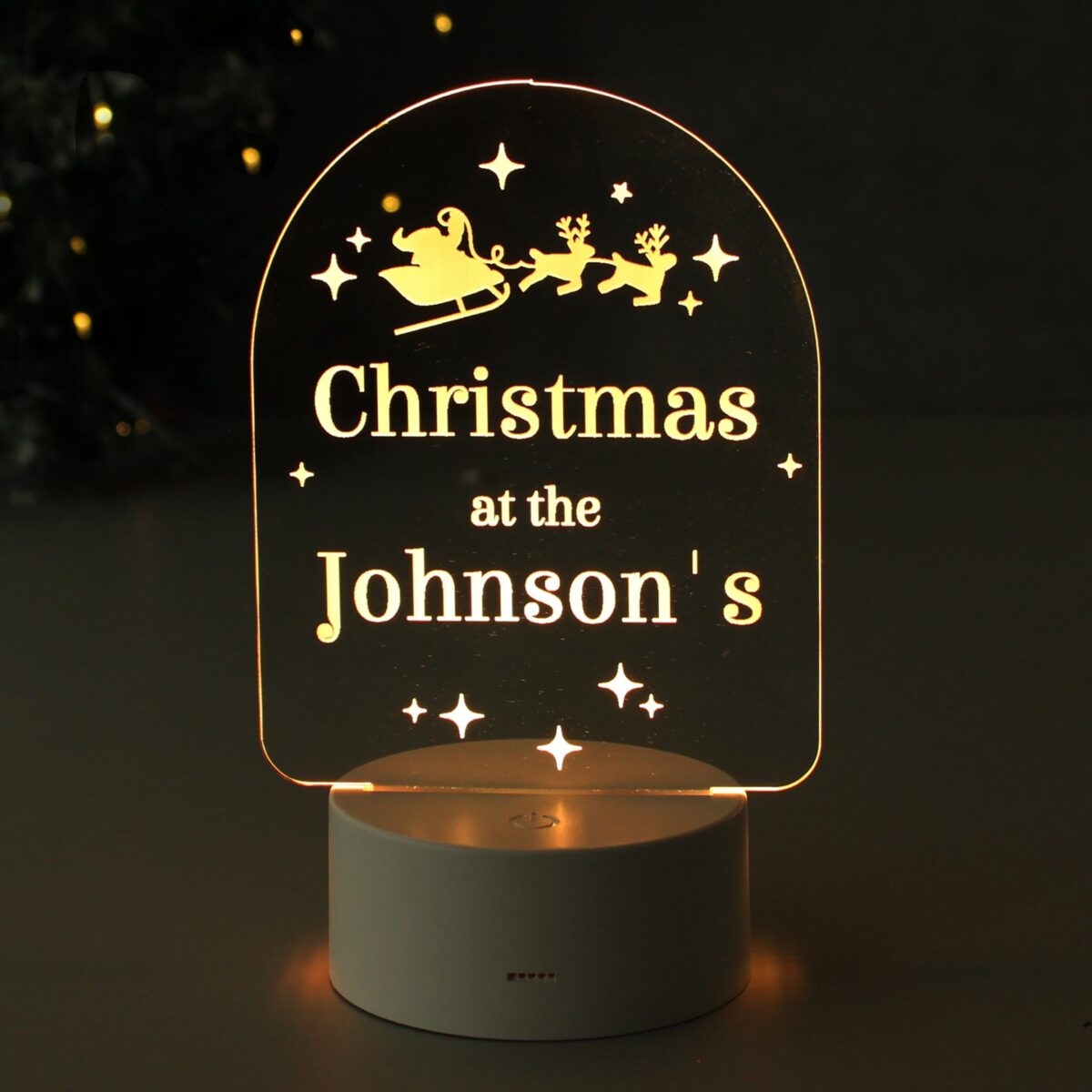 Personalised free text christmas led light
