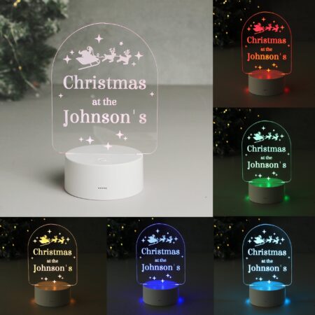 Personalised free text christmas led light