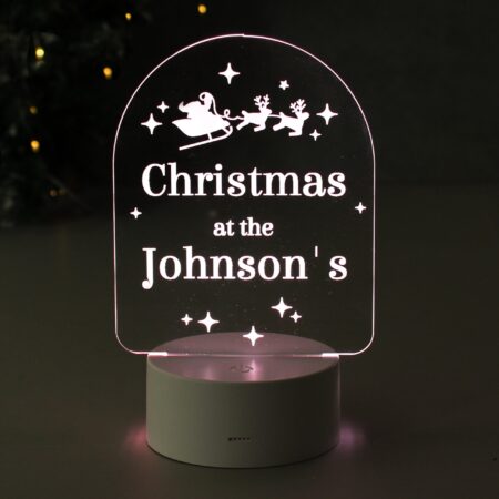 Personalised free text christmas led light