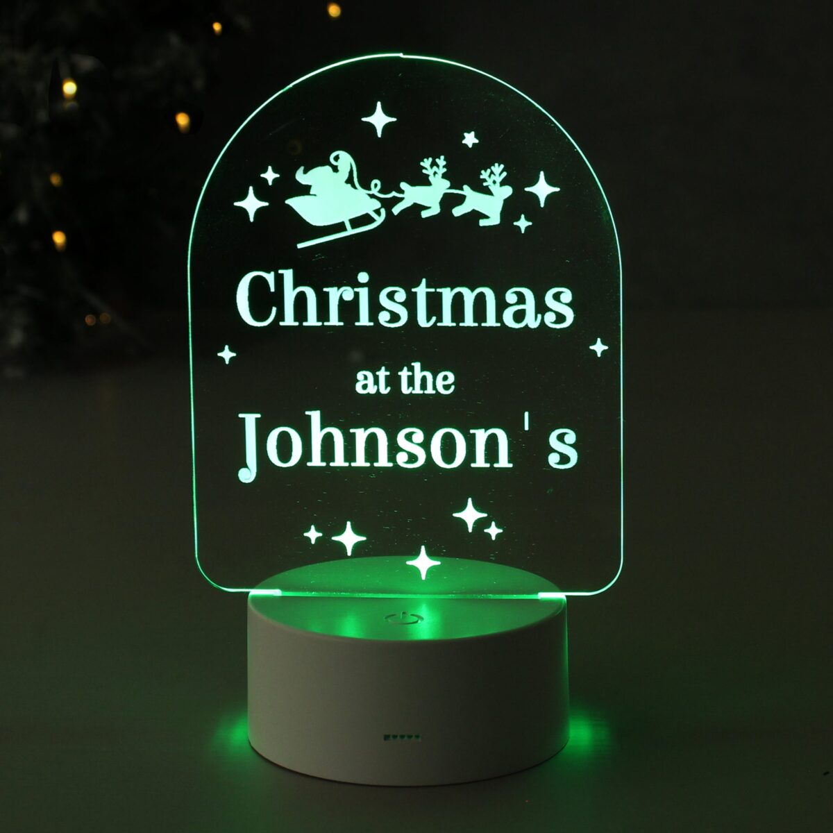 Personalised free text christmas led light
