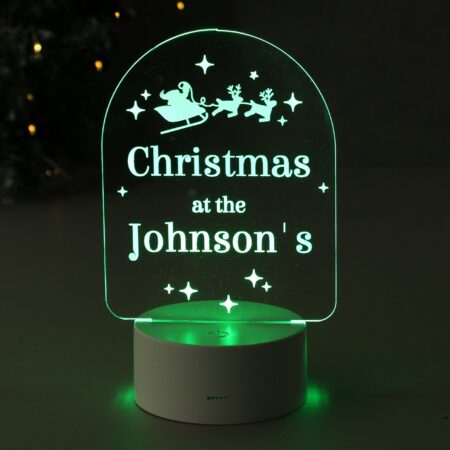 Personalised free text christmas led light