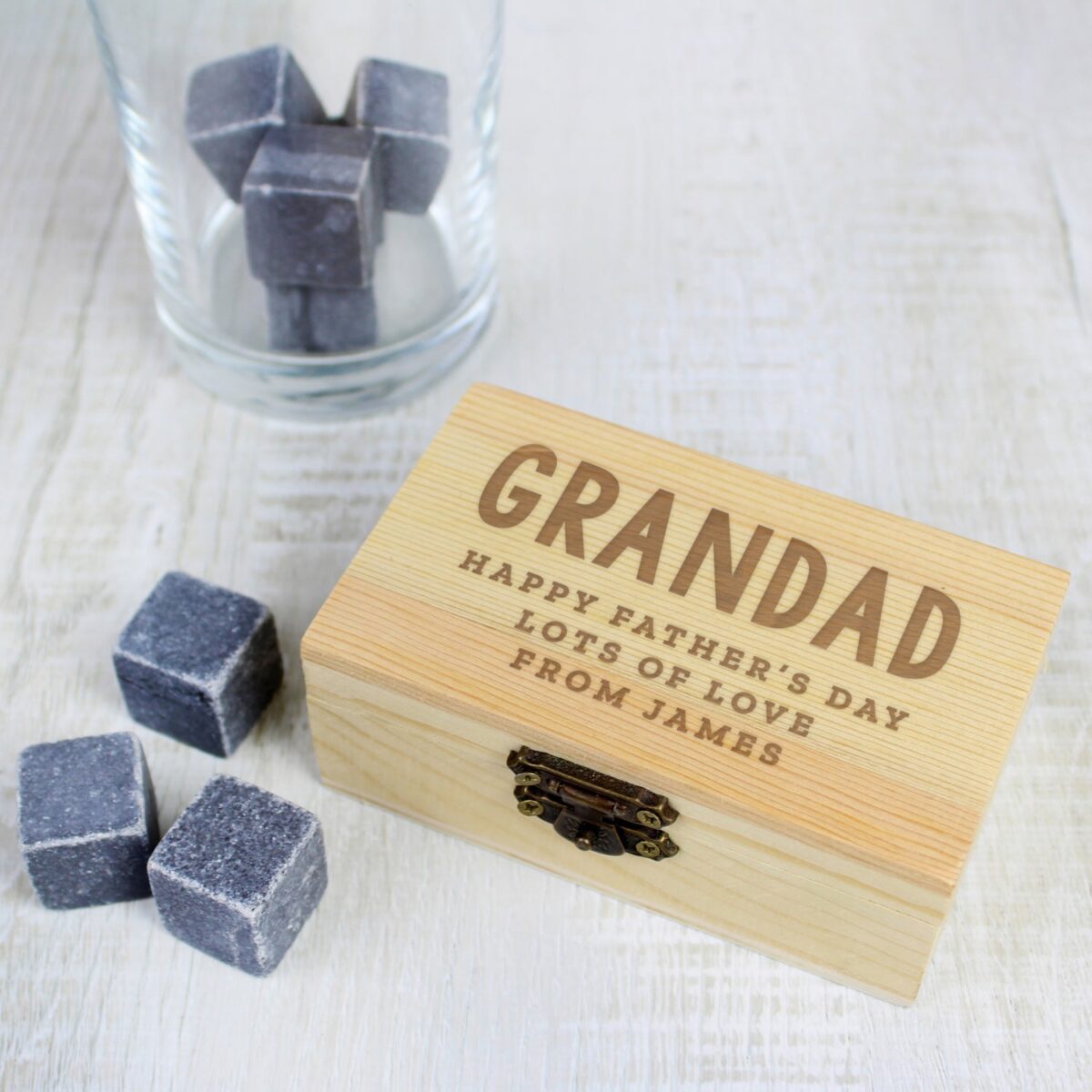 Personalised Free Text Cooling Stones: 2 - Barware By Gift Moments