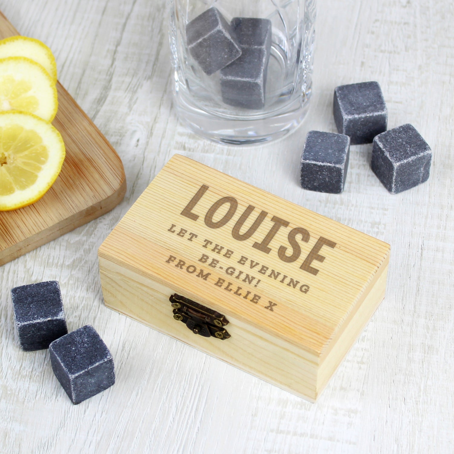 Personalised Free Text Cooling Stones: 1 - Barware By Gift Moments
