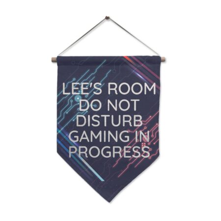 Personalised Free Text Gaming Hanging Banner: 4 - Banners By Gift Moments