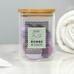 Personalised Free Text Glass Jar with Bamboo Lid: 1 - Storage By Gift Moments