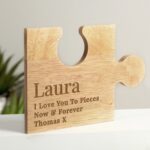 Personalised Free Text Jigsaw Piece: 1 - Coasters By Gift Moments