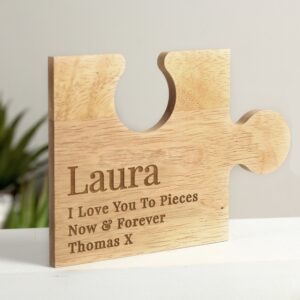 Personalised Free Text Jigsaw Piece: 1 - Coasters By Gift Moments
