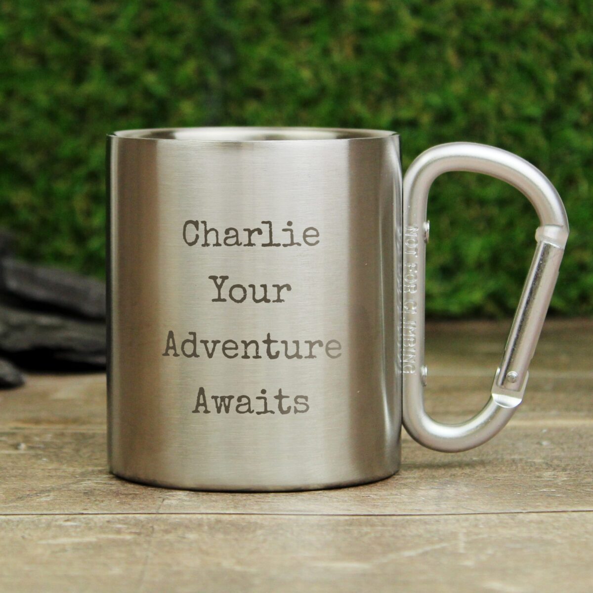 Personalised Free Text Metal Mug: 3 - Outdoor Mugs By Gift Moments