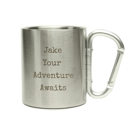 Personalised Free Text Metal Mug: 5 - Outdoor Mugs By Gift Moments