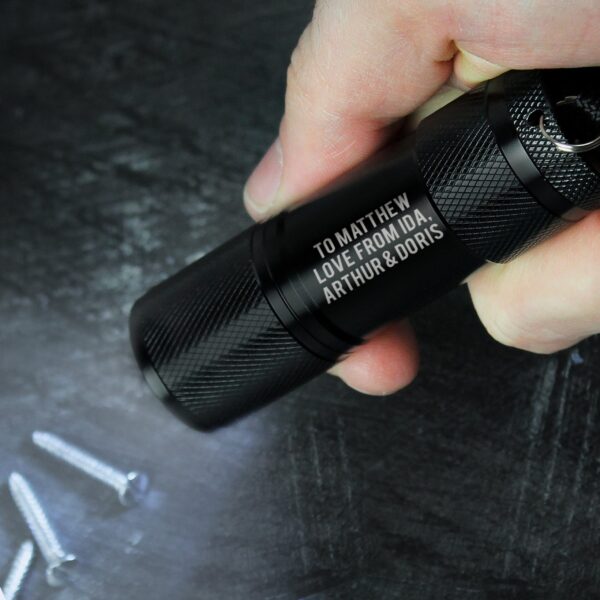 Personalised Free Text Mini Torch: 2 - Tools & Storage By Gift Moments