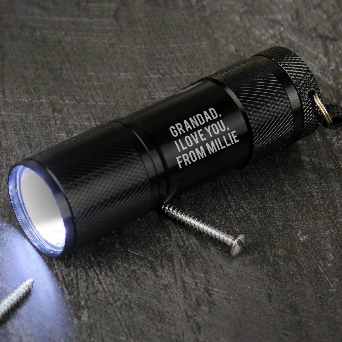 Personalised Free Text Mini Torch: 3 - Tools & Storage By Gift Moments