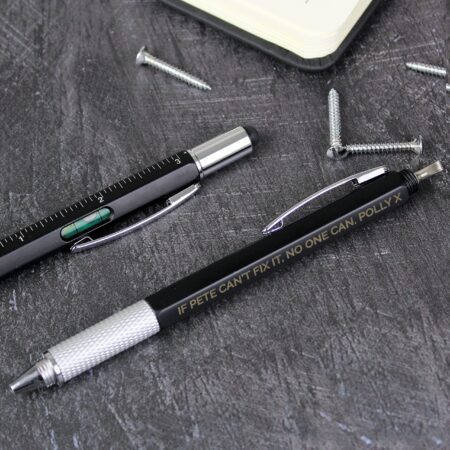 Personalised Free Text Multi Tool Pen: 3 - Pens & Pencils By Gift Moments