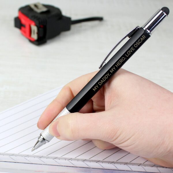 Personalised Free Text Multi Tool Pen: 1 - Pens & Pencils By Gift Moments