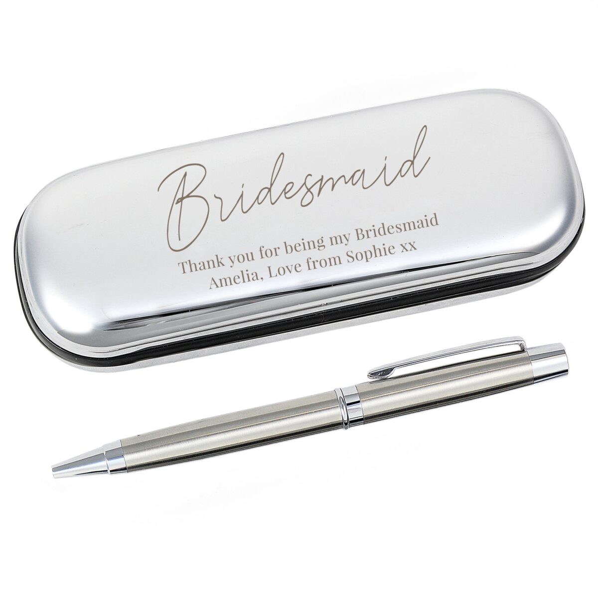Personalised Free Text Pen and Box Set: 3 - Pens & Pencils By Gift Moments