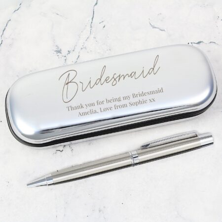 Personalised Free Text Pen and Box Set: 5 - Pens & Pencils By Gift Moments