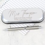 Personalised Free Text Pen and Box Set: 1 - Pens & Pencils By Gift Moments
