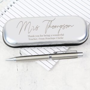 Personalised Free Text Pen and Box Set: 1 - Pens & Pencils By Gift Moments