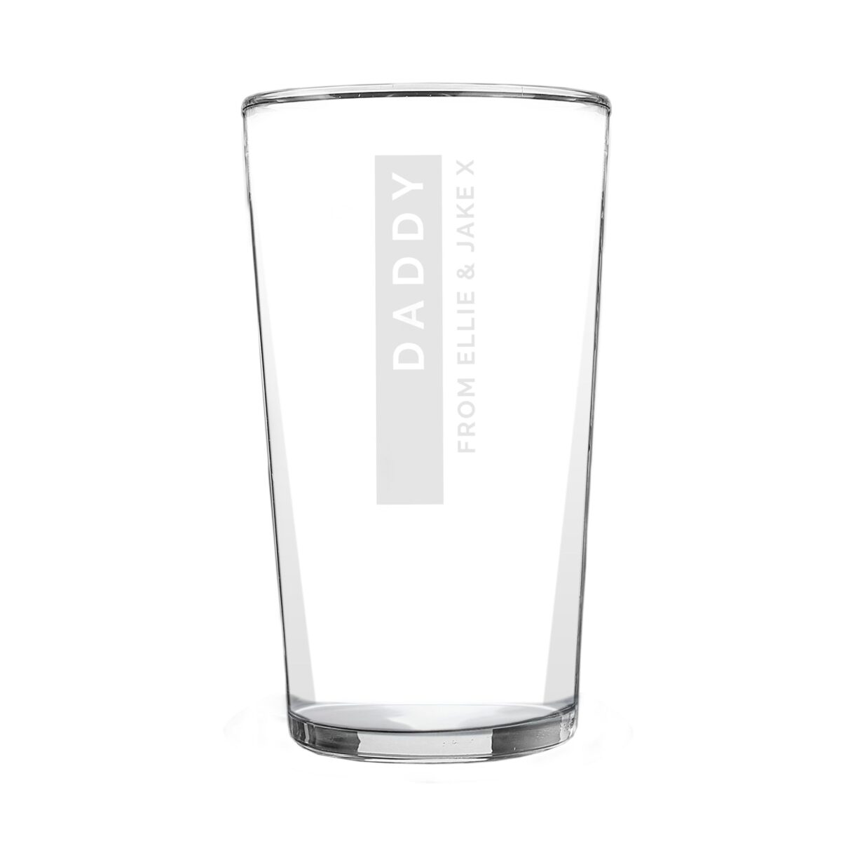 Personalised Free Text Pint Glass: 5 - Beer Glasses By Gift Moments